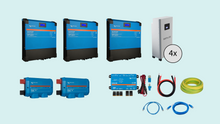 Load image into Gallery viewer, Victron Pro ESS 18kVa 3 fase (3x 6kVa), 14.4kW omvorm vermogen met Solar MPPT MC4, 30, 45 of 60kWh LFP accu
